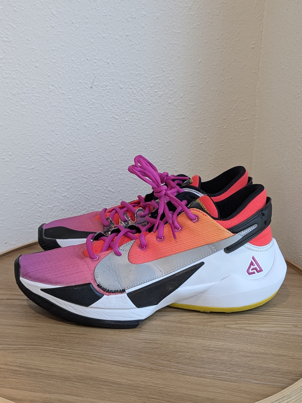 Nike Zoom Freak 2 Bright Mango Basketball Shoes Size 10